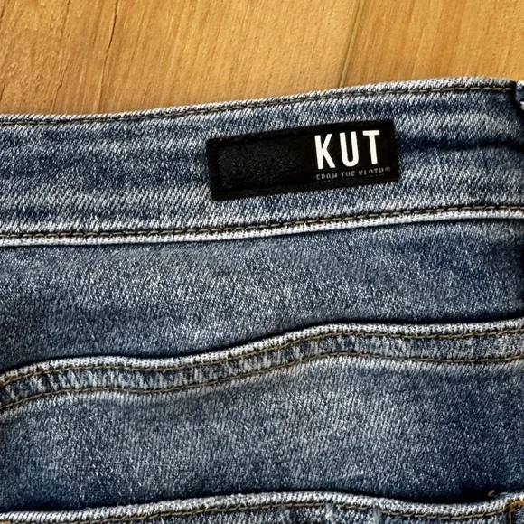 Kut from the Kloth Rachael Fab Ab Mom Jeans High Rise Distressed Raw Hem Sz 4 - Picture 13 of 13